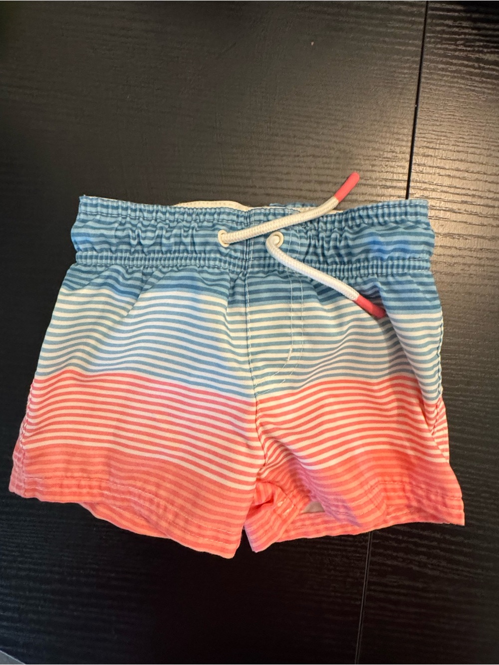 Carter's Striped Swim Shorts in Blue and Coral